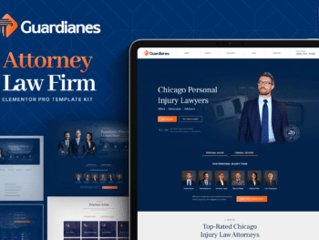 Guardianes - Kit de modelos Elementor Pro para escritório de advocacia para advogados