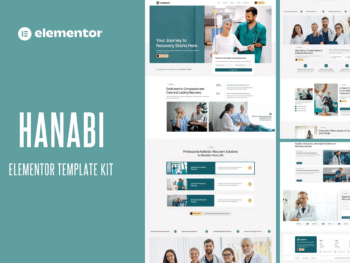 Hanabi - Kit de modelos Elementor do Centro de Recuperação e Reabilitação de Dependências