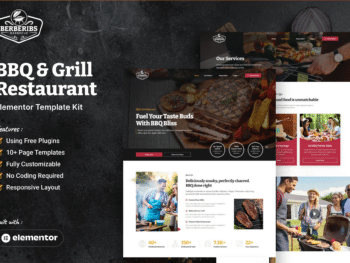 Berberibs - Kit de Templates Elementor para churrasco e churrasqueira