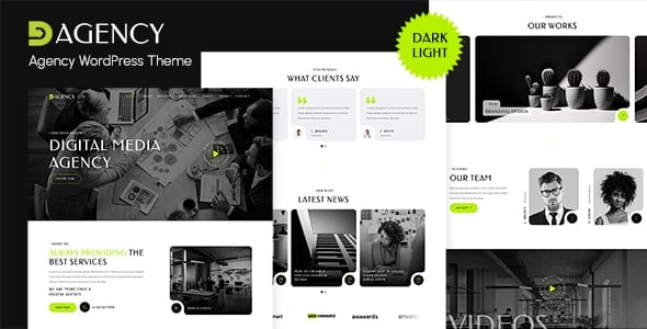 Dagency - Tema WordPress para Agência Digital