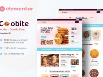 Coobite - Kit de Templates Elementor Modern Cookie Shop