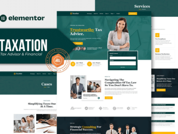 Tributation-Template Kit Elementor Pro para consultor tributário e consultoria financeira
