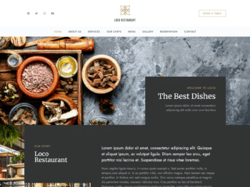 Loco Restaurant - Kit de Templates
