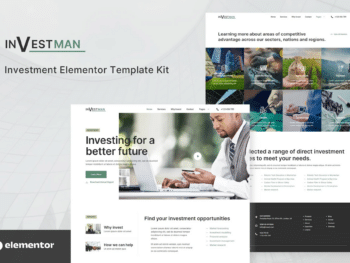 Investman - Kit de modelos Elementor Consultor de Investimento