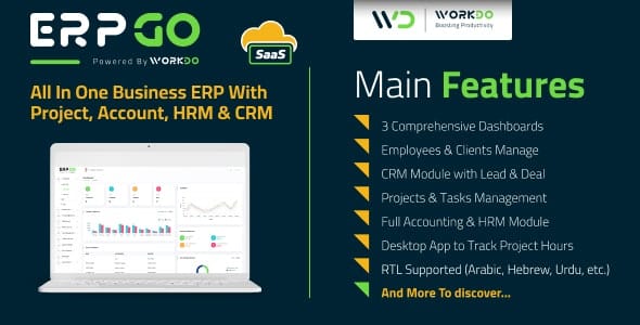 ERPGo SaaS – Sistema ERP Empresarial Tudo-em-Um