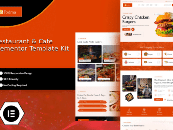 Fodma - Kit de modelos Elementor para restaurantes e cafés