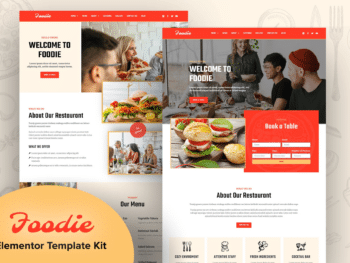 Foodie - Template Kit de Fast Food Elementor