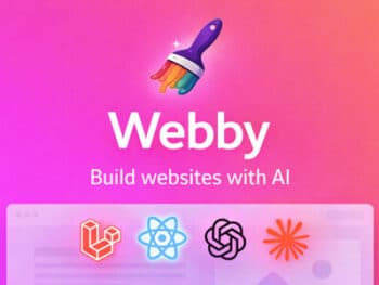 Webby – Plataforma SaaS para criação de sites sem código e com inteligência artificial