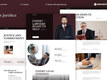 Juridica - Kit de Template Elementor Pro para Advogado e Escritório de Advocacia