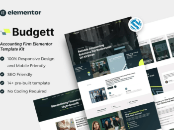 Budgett - Kit de modelos Elementor para empresa de contabilidade