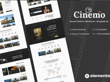 Cinema - Kit de Templates Elementor para Site de Streaming de Vídeo