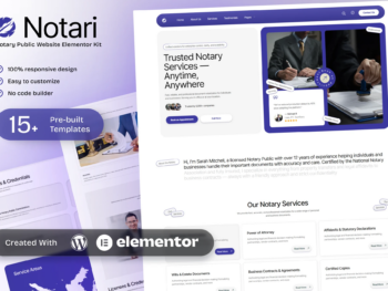 Notario - Kit de Templates Notary Public Elementor