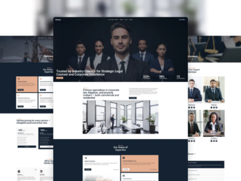 Firmora - Kit de modelos Elementor para escritórios de advocacia e advogados profissionais modernos