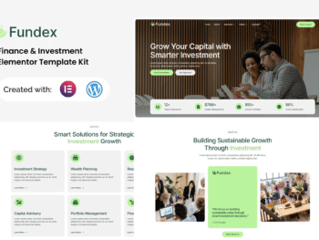 Fundex - Kit de Templates Elementor de Finanças e Investimentos