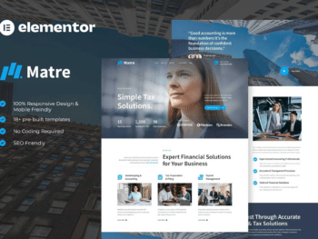 Matre - Kit de Templates Elementor de Serviços Contábeis e Fiscais