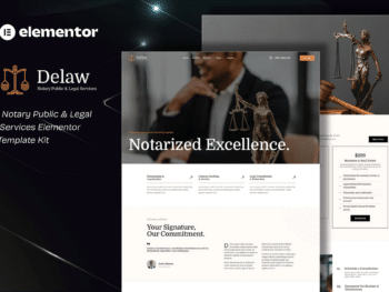 Delaw - Kit de Modelos Elementor de Serviços Jurídicos e Notários Públicos