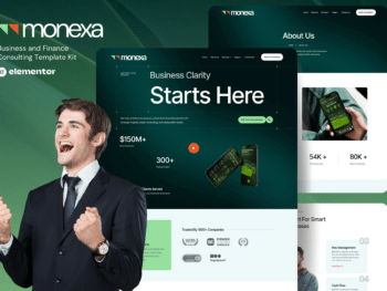 Monexa - Kit de Templates Elementor de Consultoria Empresarial e Financeira