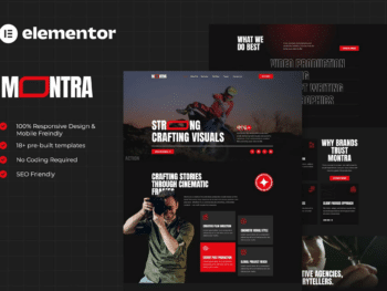Montra - Kits de Templates Elementor para Produção de Filmes e Vídeos