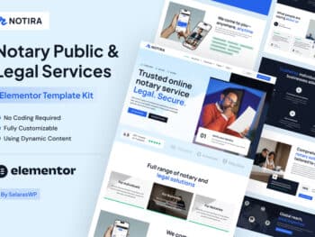 Notira - Kit de Templates Elementor Pro para Serviços Jurídicos e Notários Públicos