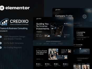 Credixo - Kit de Templates Elementor de Consultoria Financeira e Empresarial