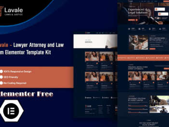 Lavale - Kit de Templates Elementor para Advogados e Escritórios de Advocacia