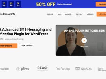 WP SMS - Notificações e mensagens SMS mais avançadas , desenvolvidas para WordPress.