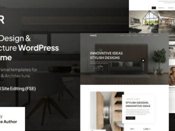 Inner – Design de Interiores e Arquitetura Gutenverse FSE Tema de Blocos WordPress