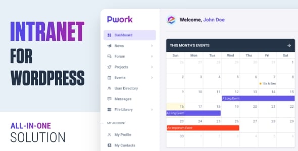 Pwork - Intranet para WordPress - Solução completa para intranet