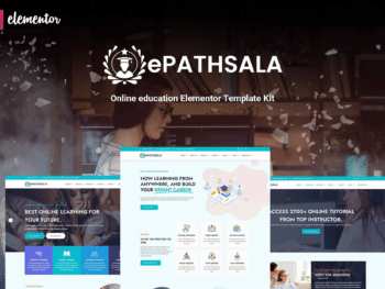 ePathSala - Kit de modelos Elementor Pro de educação on-line
