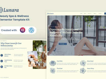 Lunara - Kit de modelos Beauty Spa Wellness Elementor