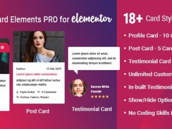 Card Elements Pro para Elementor