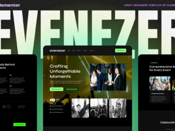 Evenizer - Kit de Templates Elementor para organizador de eventos