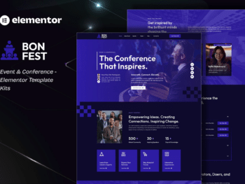 Bonfest - Kit de modelos Elementor para eventos e conferências