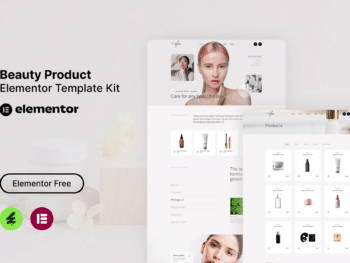 Auren - Kit de modelos Elementor de produtos de beleza