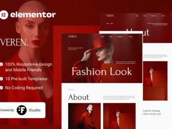 Veren - Kit Elementor de serviço de moda e estilo para modelos
