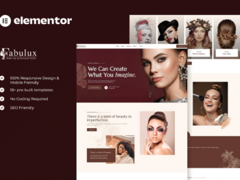 Fabulux - Kit de Templates Elementor de Maquiagem e Beleza