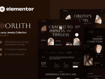 Orlith - Kit de Templates Elementor para Coleção de Joias de Luxo