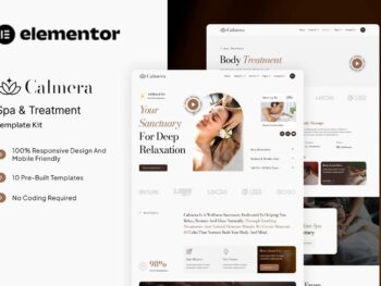 Calmera - Kit de Templates Elementor para SPA e Tratamento