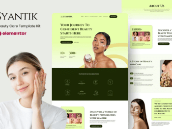 Syantik - Kit de modelos Elementor de produtos de beleza