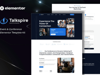 Talkspire - Kit de Templates Elementor para Eventos e Conferências