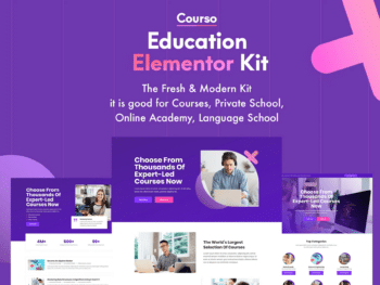 Courso - Online University & Courses Elementor Template Kit
