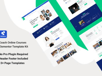 Wellern - Template Kit de cursos online de treinamento Elementor