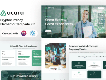 Acara - Kit de Templates Elementor para Eventos e Conferências
