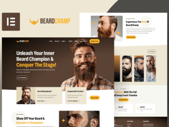 BeardChamp - Kit de modelos para competição de barba e bigode