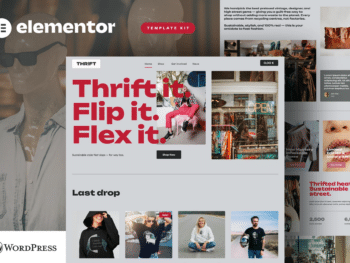 Thrift - Kit de Templates Elementor Pro para lojas vintage e usadas