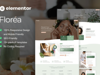 Florea - Kit de modelos Elementor Pro para serviços de beleza
