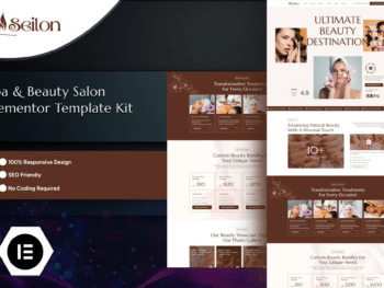 Seilon - Kit de Templates Elementor para Spa e Salão de Beleza
