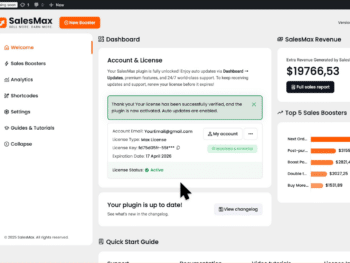 SalesMax - Aumente seus lucros com cada pedido do WooCommerce