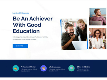 Learnway - Template Kit de cursos de educação online profissional Elementor