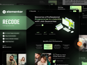 Recode - Kit de Templates para Codificação do Bootcamp Elementor